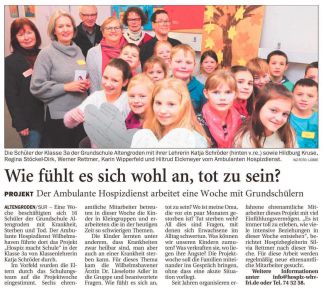 Hospiz macht SChule GS Altengroden