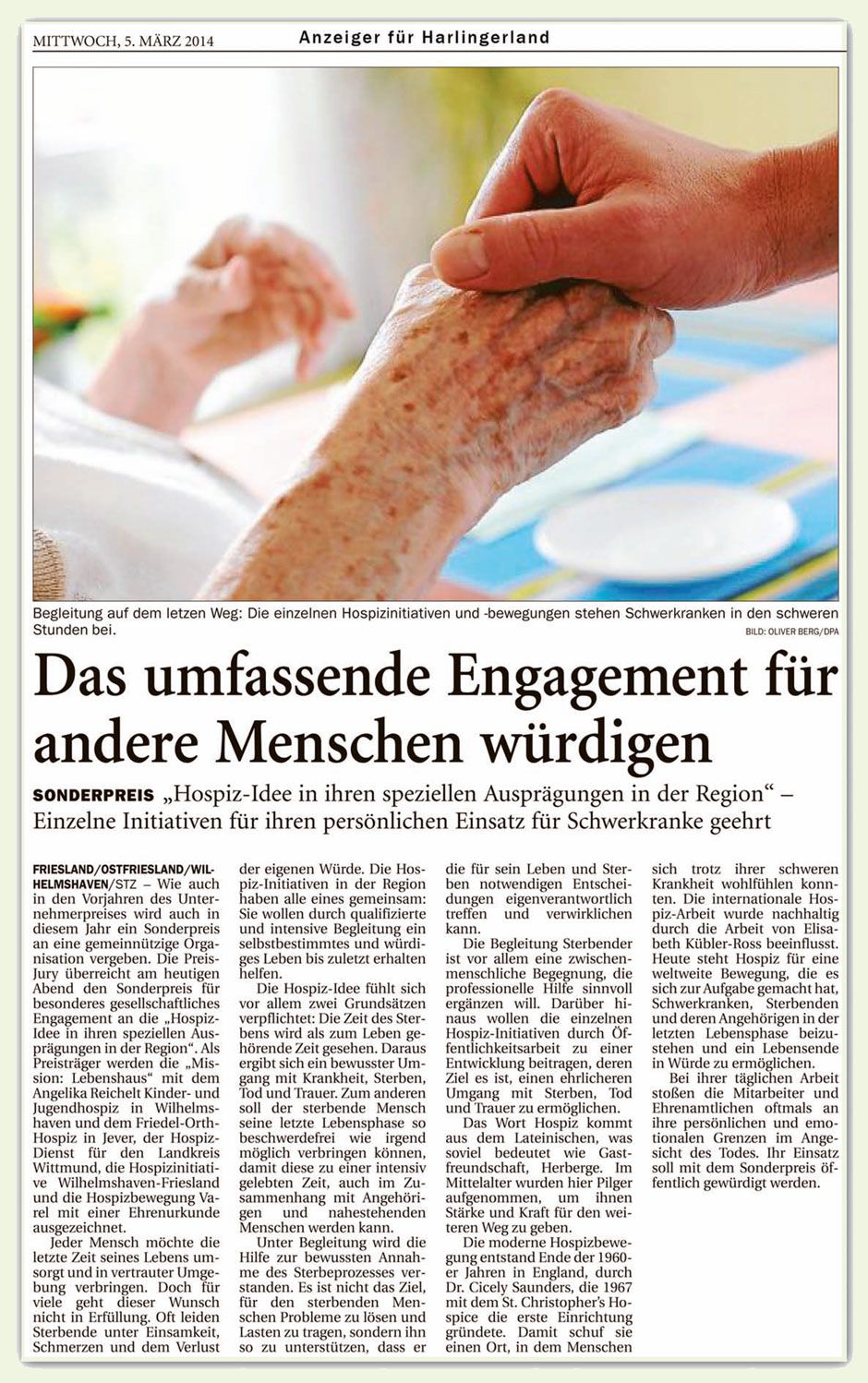 Anzeiger für Harlingerland vom 05.03.2014