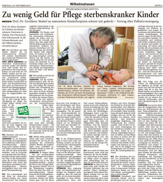 Wilhelmshavener Zeitung vom 23.10.2015