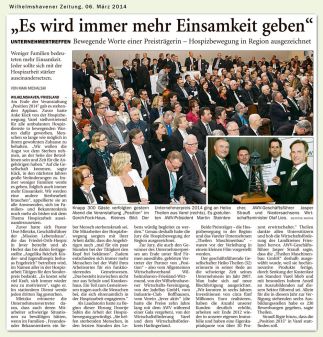 Wilhelmshavener Zeitung vom 06.03.2014